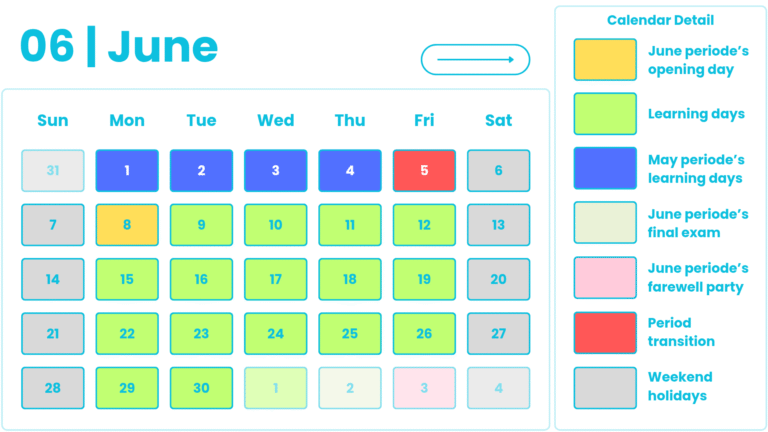 Calendar Academic_June