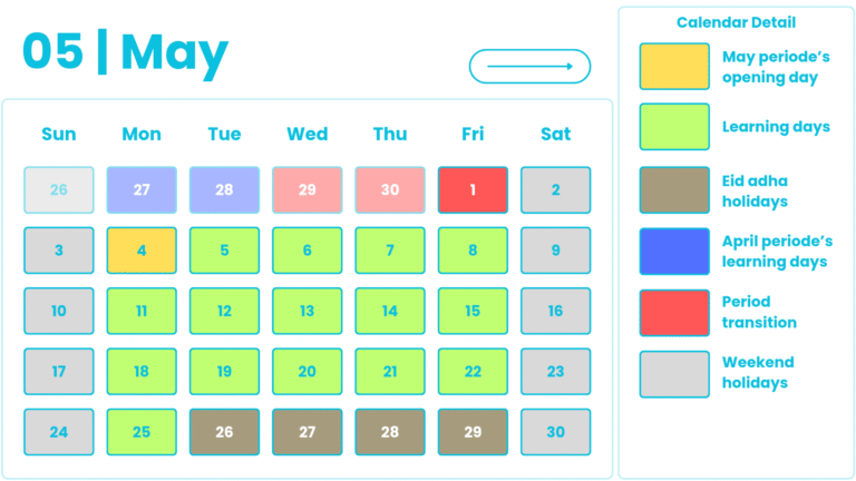 Calendar Academic_May